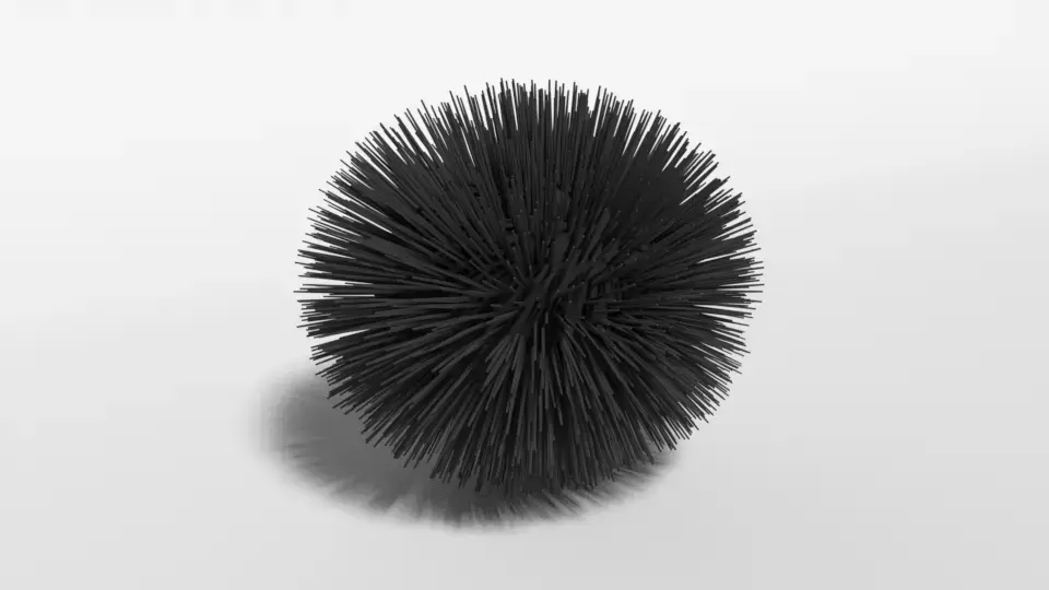 Cartoon Sea Urchin Free 3D model