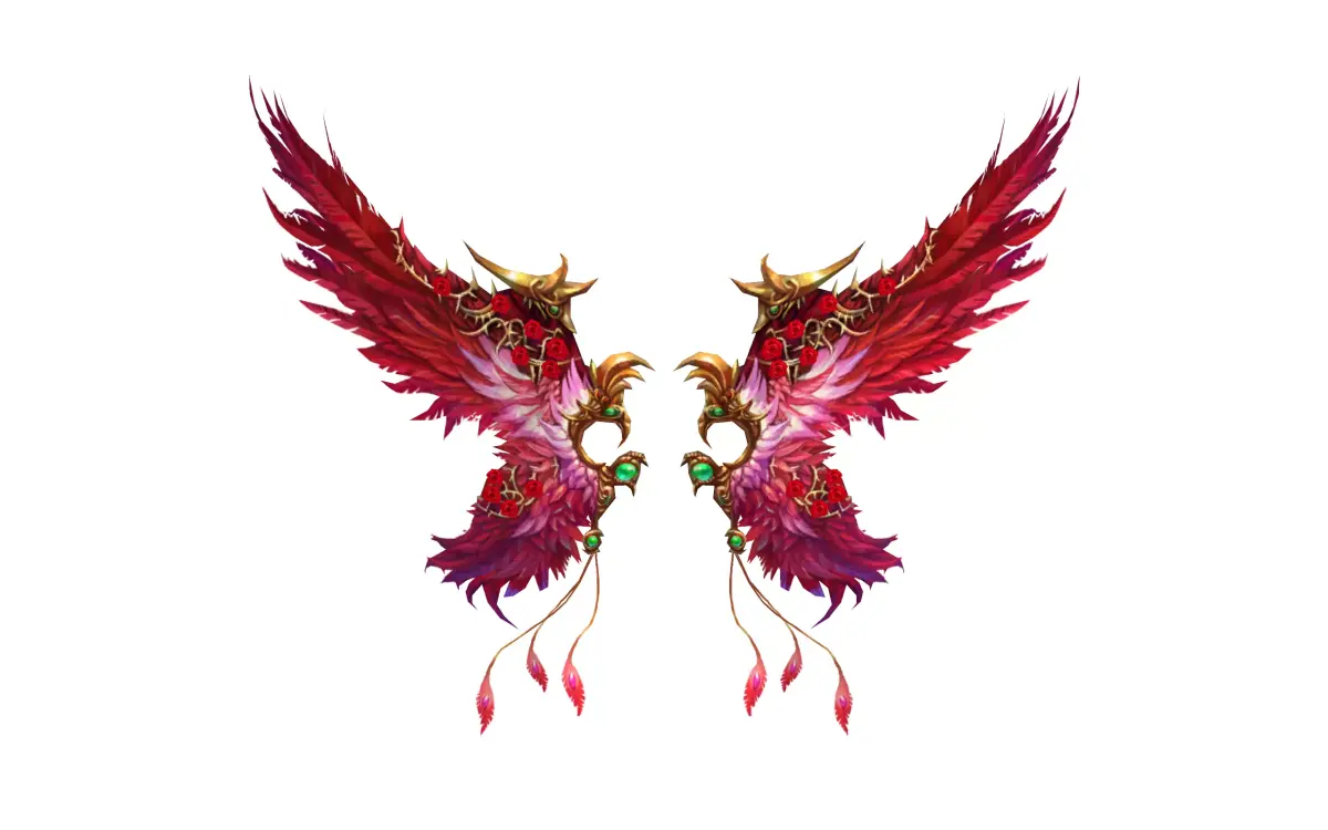 rose Wing Low-poly 3D model