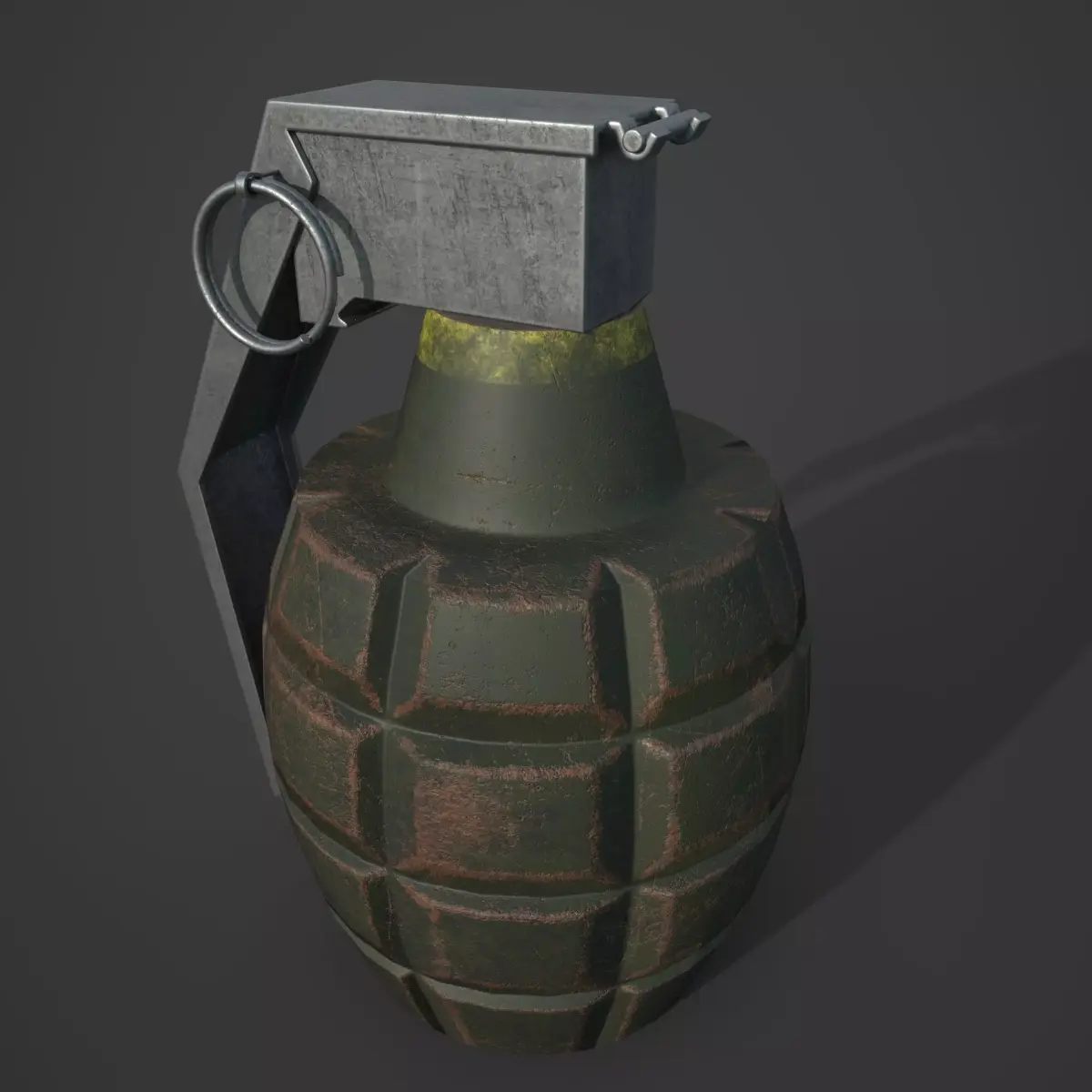 Grenade Low-poly 3D model 5