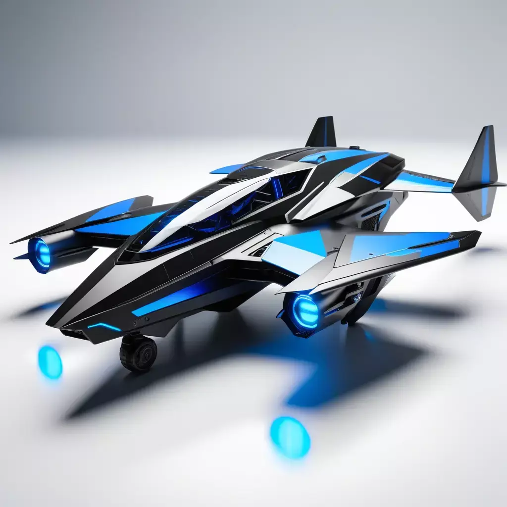 Sleek SciFi Spaceship 3D Model 3D model
