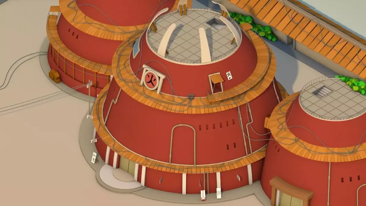 Hokage Building - Naruto by DSZarts Low-poly 3D model