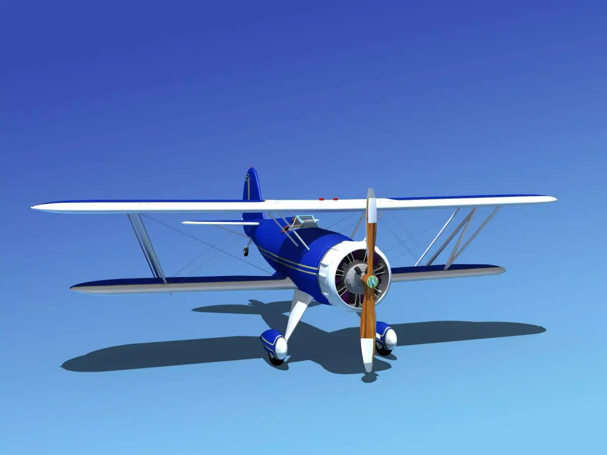Waco YMF-5 V09 3D model