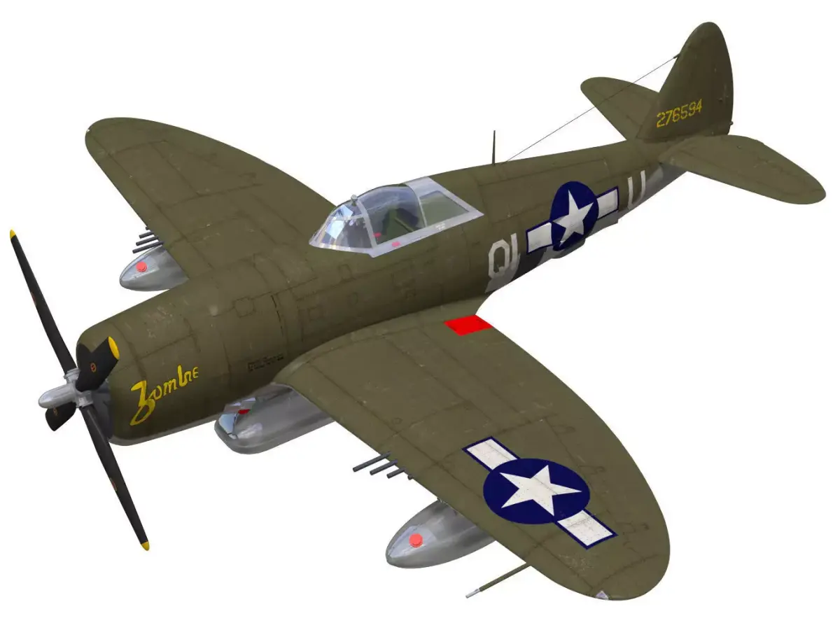 Republic P47D Thunderbolt 3D model get