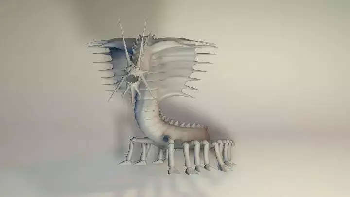 A centipede type creature 3D model
