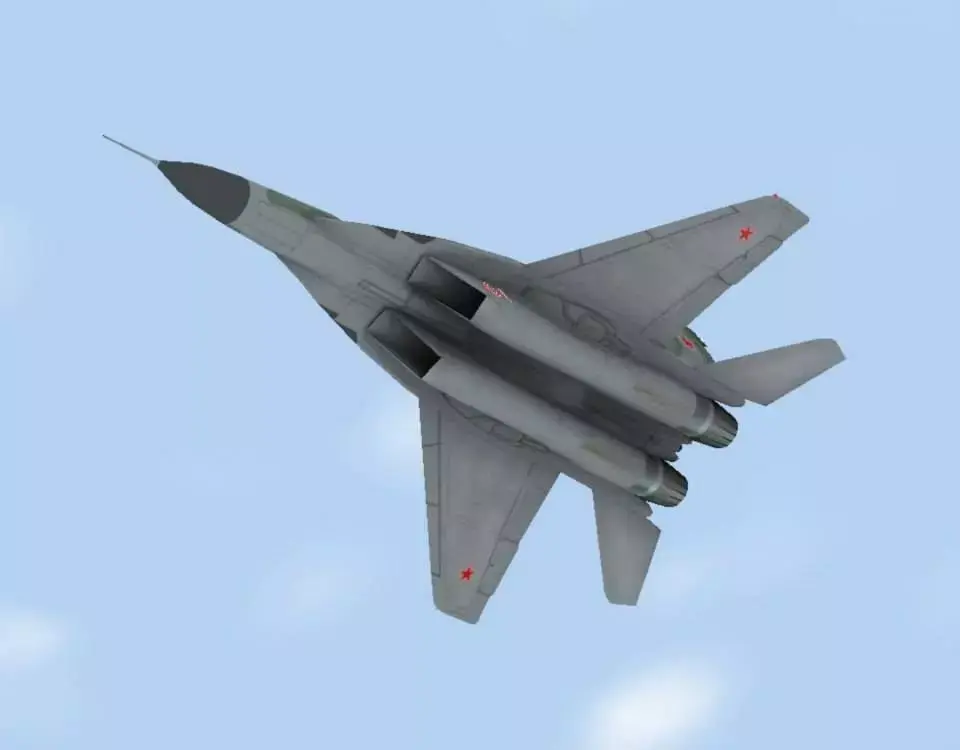 Mig-29 Fulcrum Russian Low-poly 3D model