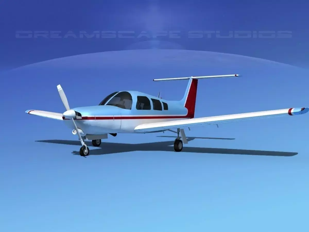 Piper Turbo Arrow III 3D model 16