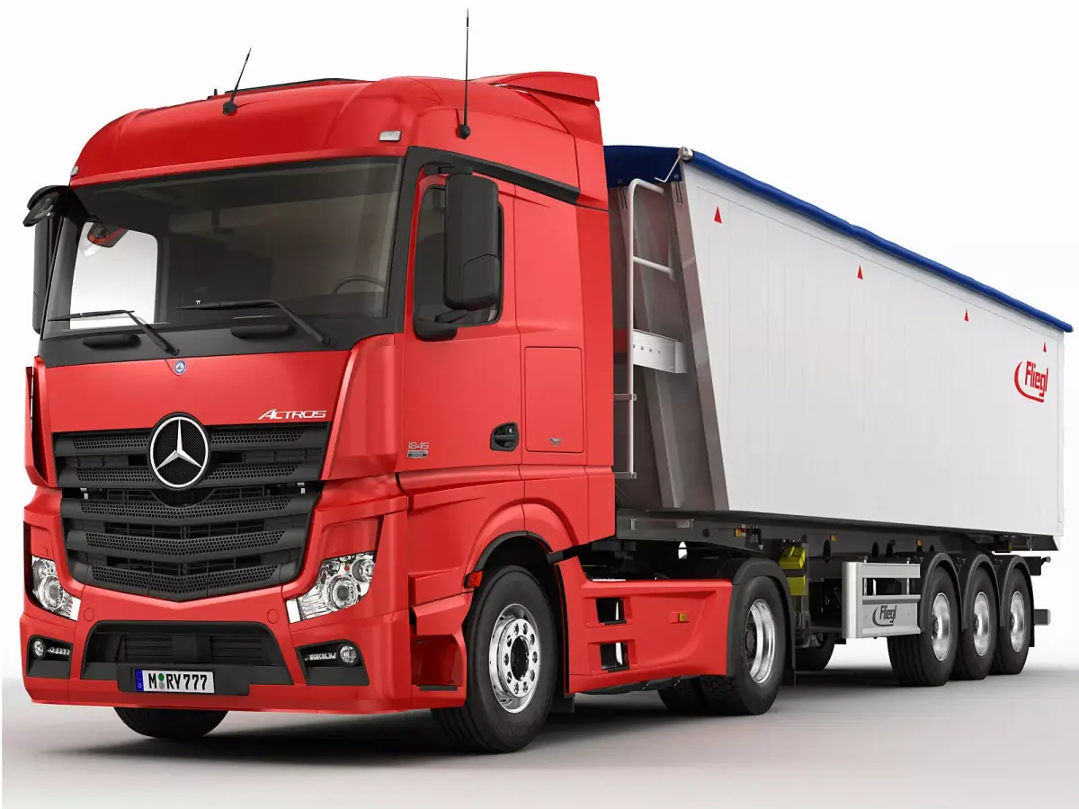 Mercedes Actros 2012 grain 3D model