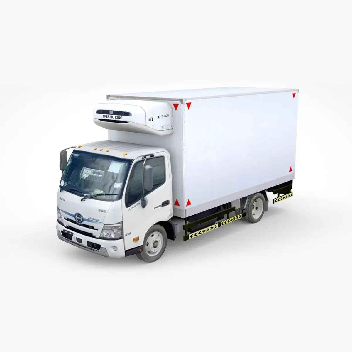 Hino 616 Hybrid Fridge 2020 Low-poly 3D model