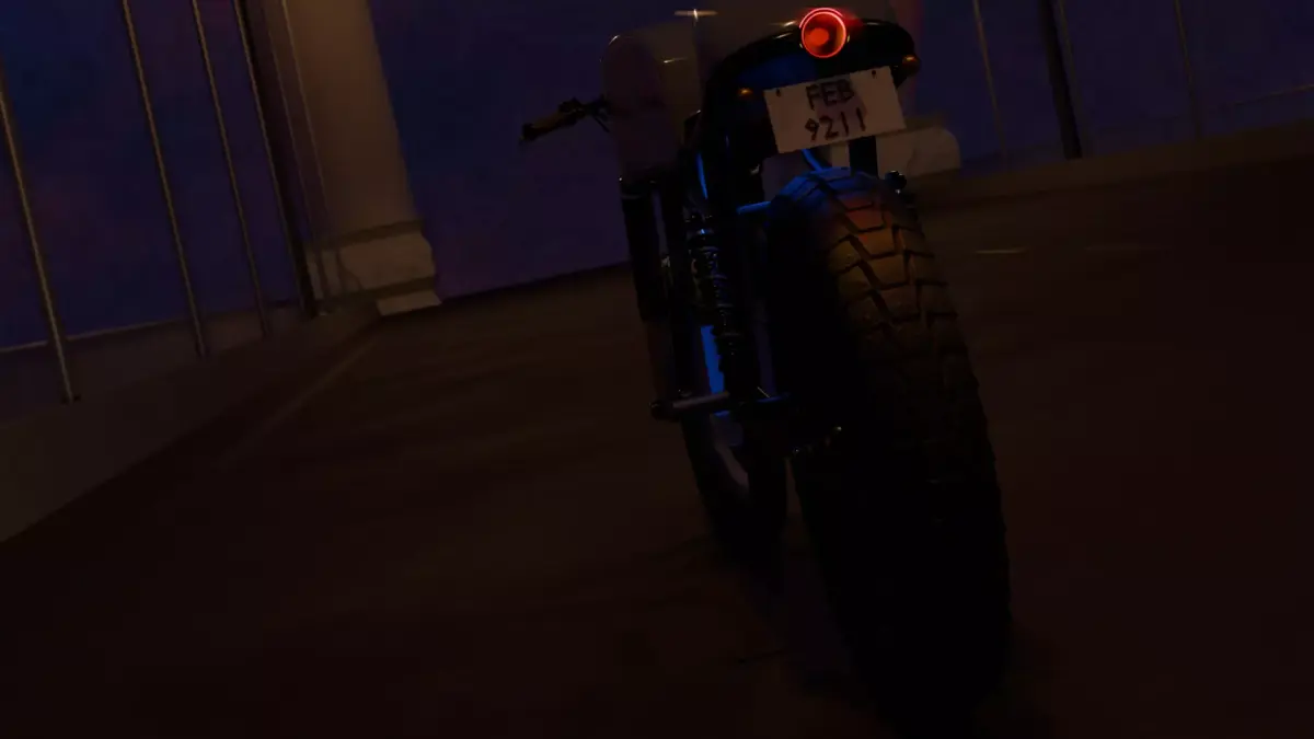 ELECTRIC RETRO BIKE MODEL WITH FULL SCENE  3D model