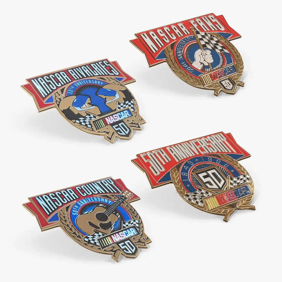 NASCAR Fan Pins Collection 2 3D model