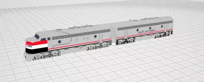 Train egypt 3D model