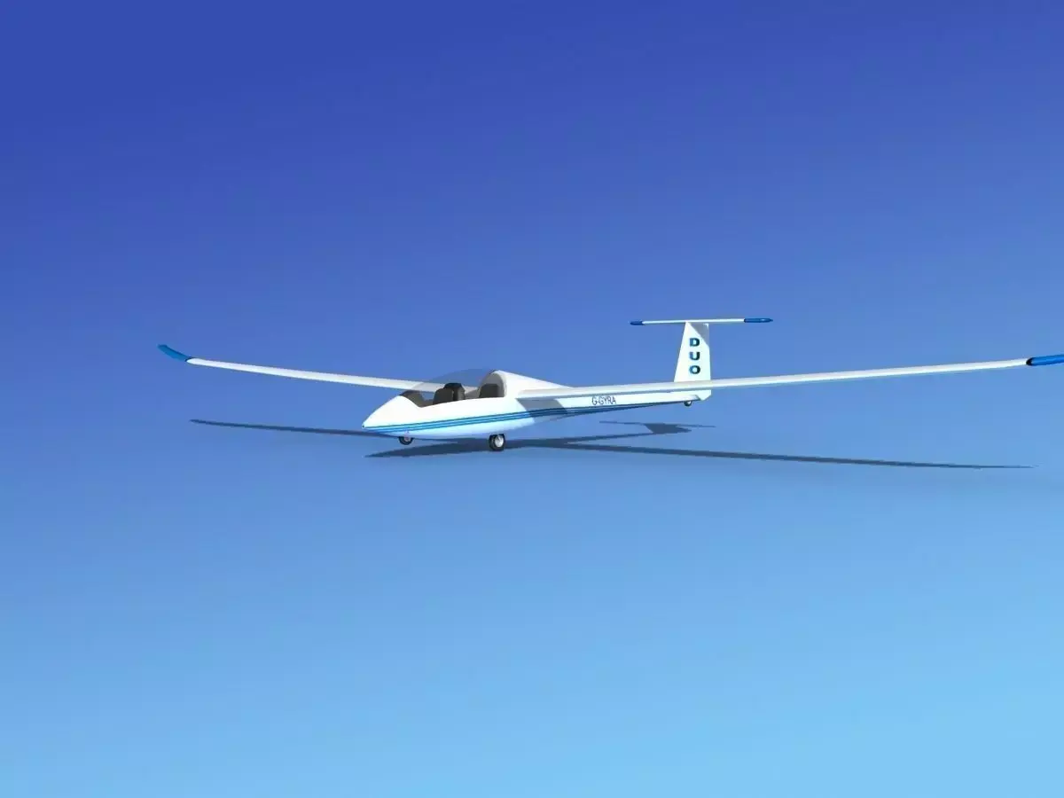Duo Discus Sailplane 3D model 5