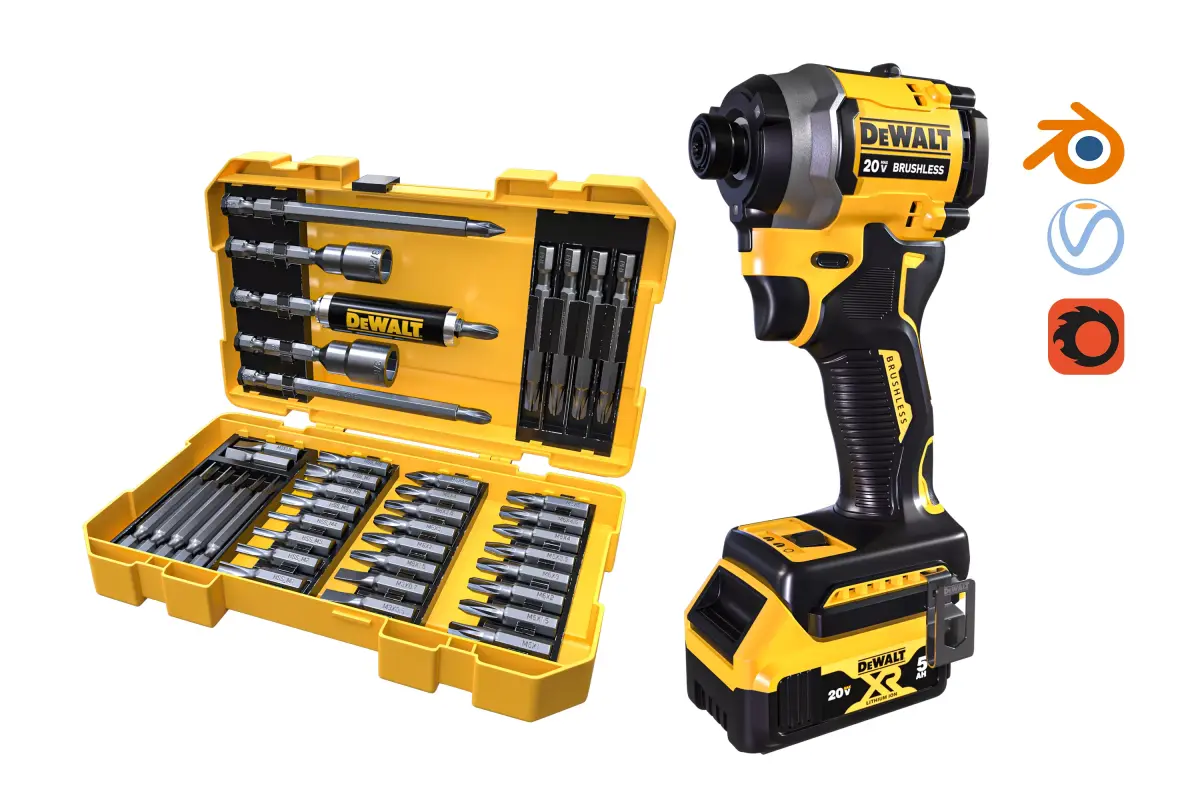 DEWALT DCF809C2 ATOMIC 20V MAX 3D model