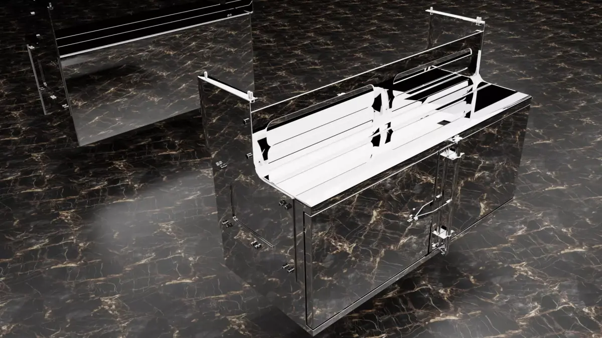 caja de herramienta para trailer 3D model