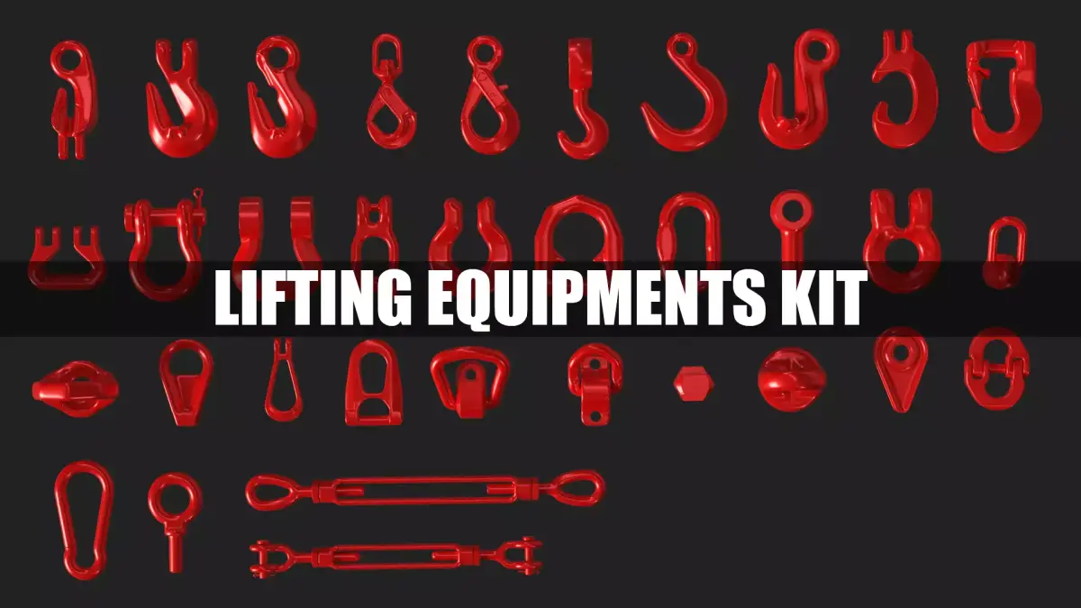 Lifting Equipment Kit Low-poly 3D model