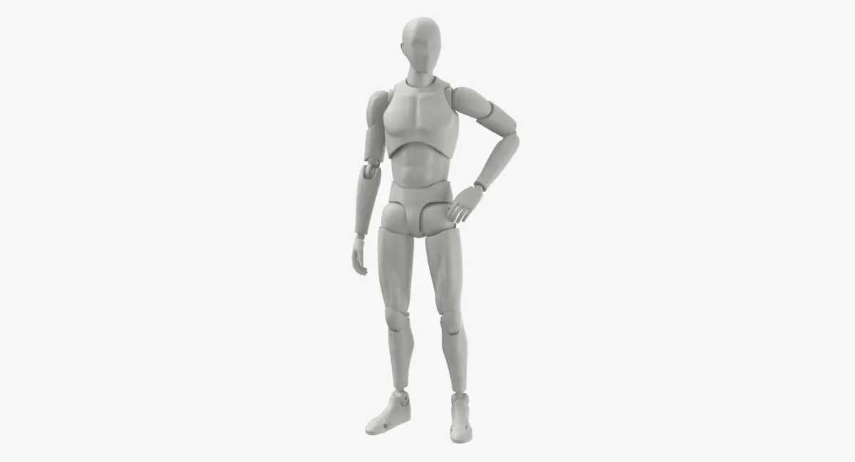 Male Mannequin Rigged 3D model