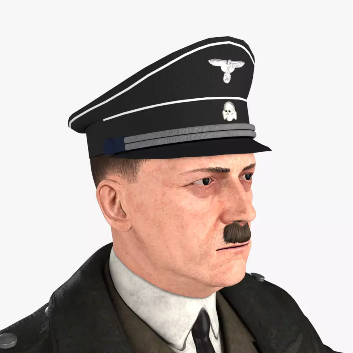 Hitler Animated Rigged 3D model