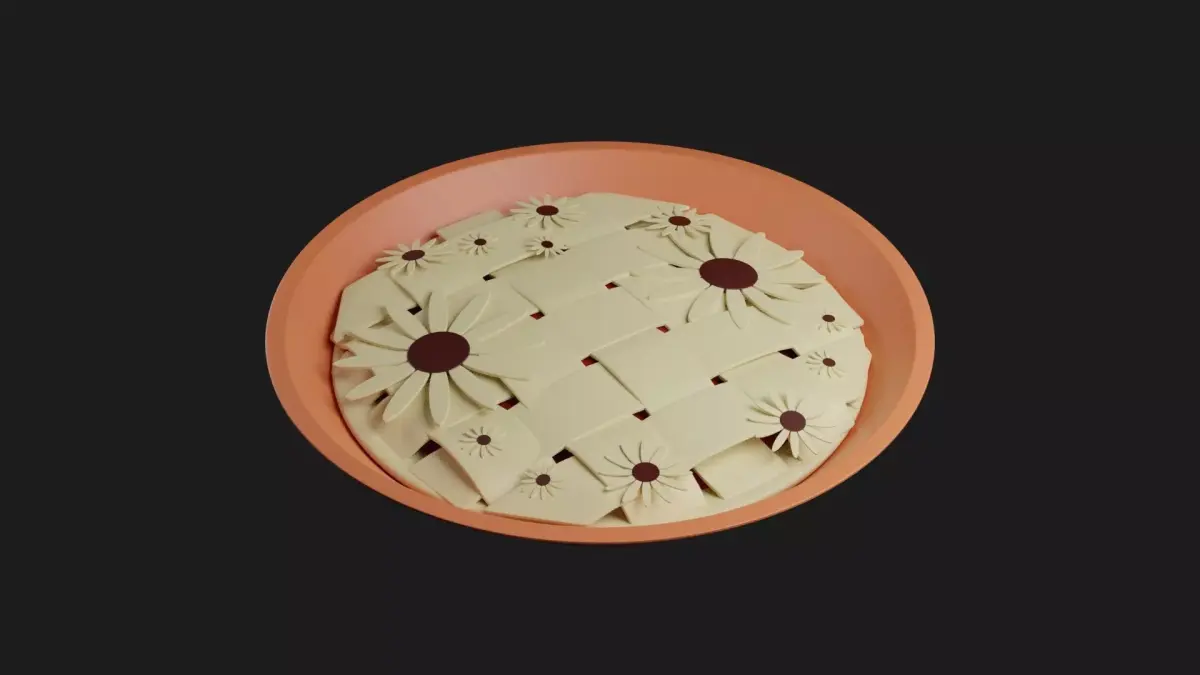 Pie Part 2 Low-poly 3D model