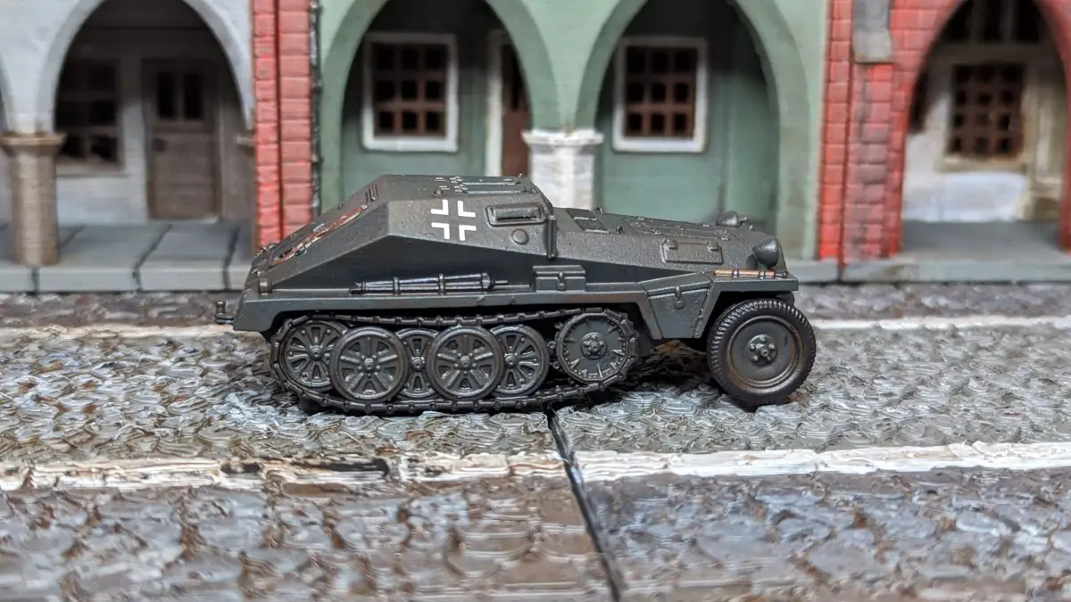 Sd Kfz 252 Leichte Gepanzerte and trailer 3D print model