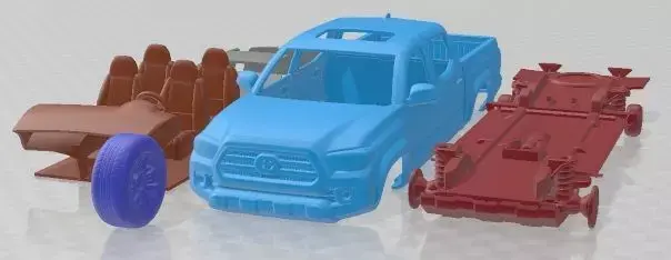 Toyota Tacoma TRD Double Cab 2016 Printable Car  3D print model