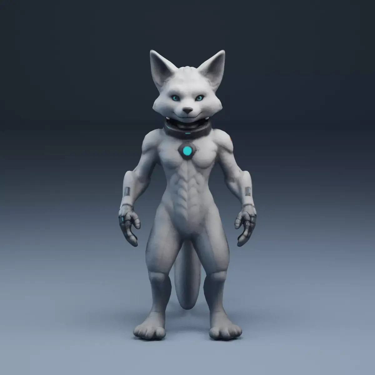 Rabbit Sci-fi Low-poly 3D model