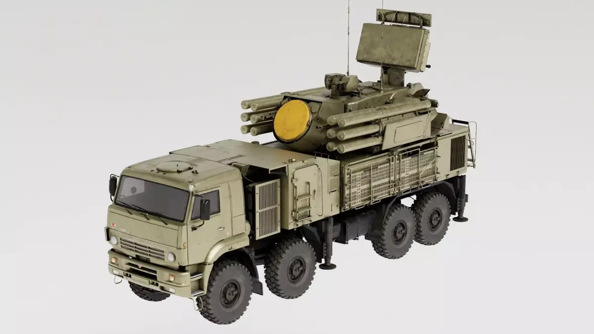 Pantsir S2 Air Defense System 3D model