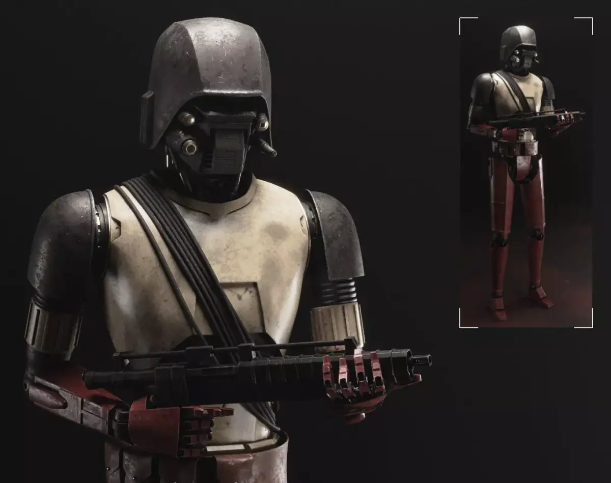 Star Wars HK-87 Droid - Fully Rigged 3D model