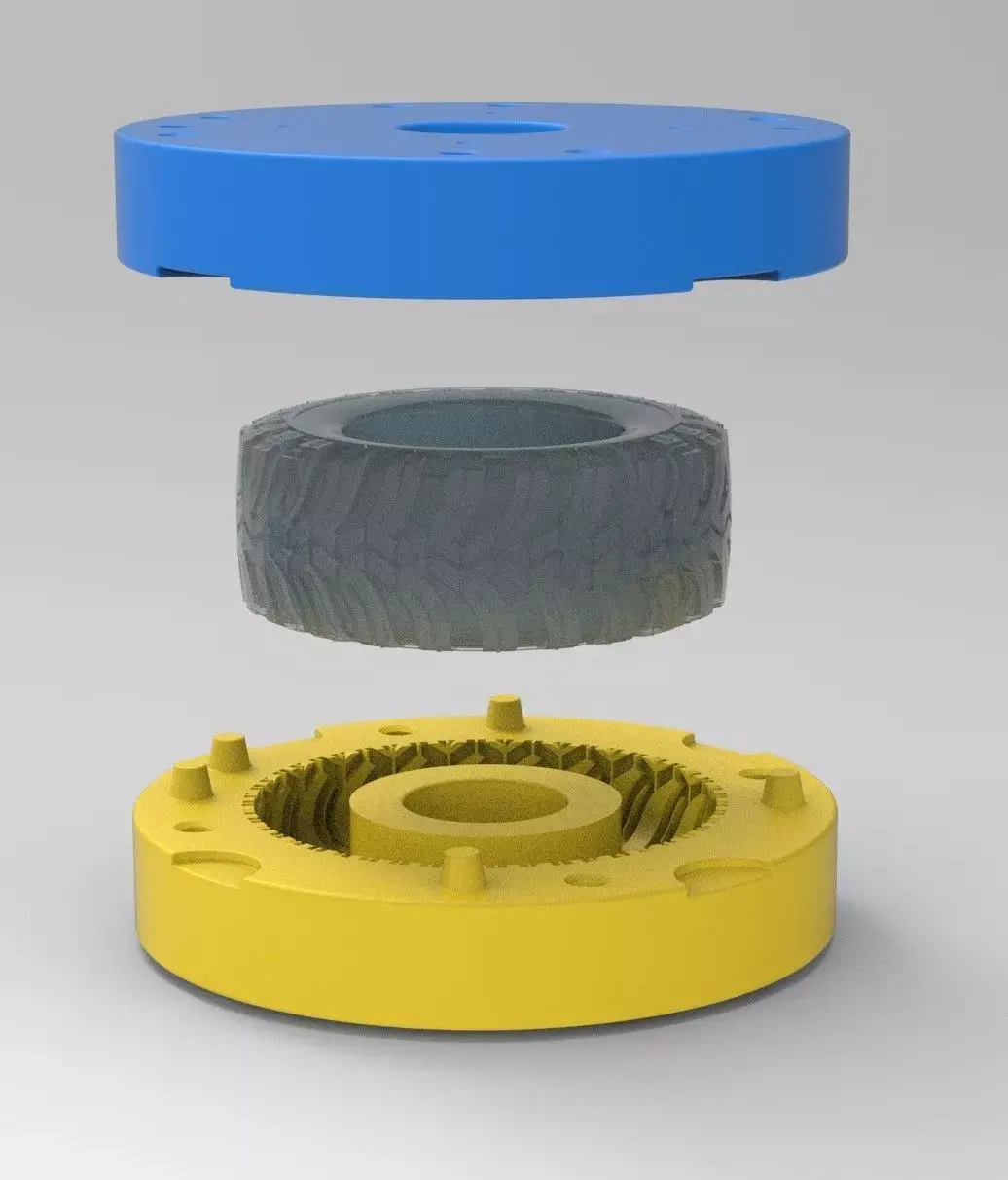 Mold for diecast Super Swamper Cobalt MT Tire Scale 1 to 10 3D print model