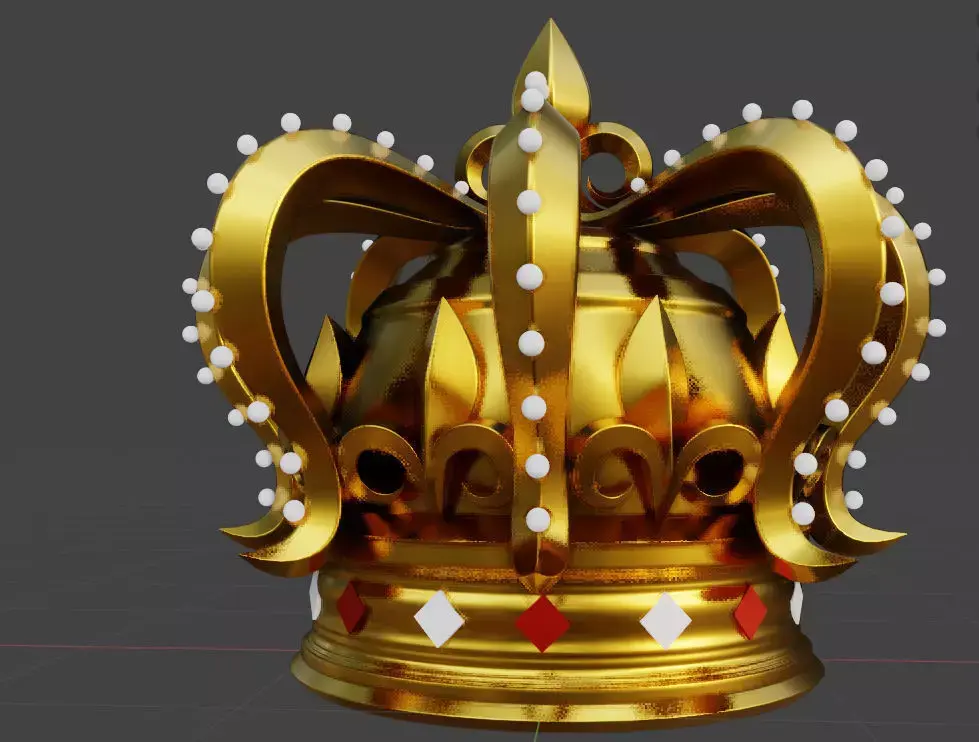 KingCrown 123 Low-poly 3D model