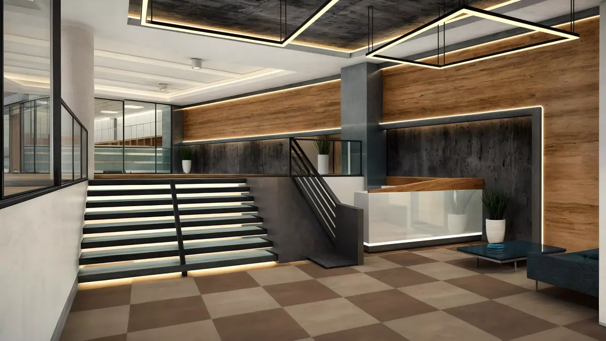 Office Design Low-poly 3D model