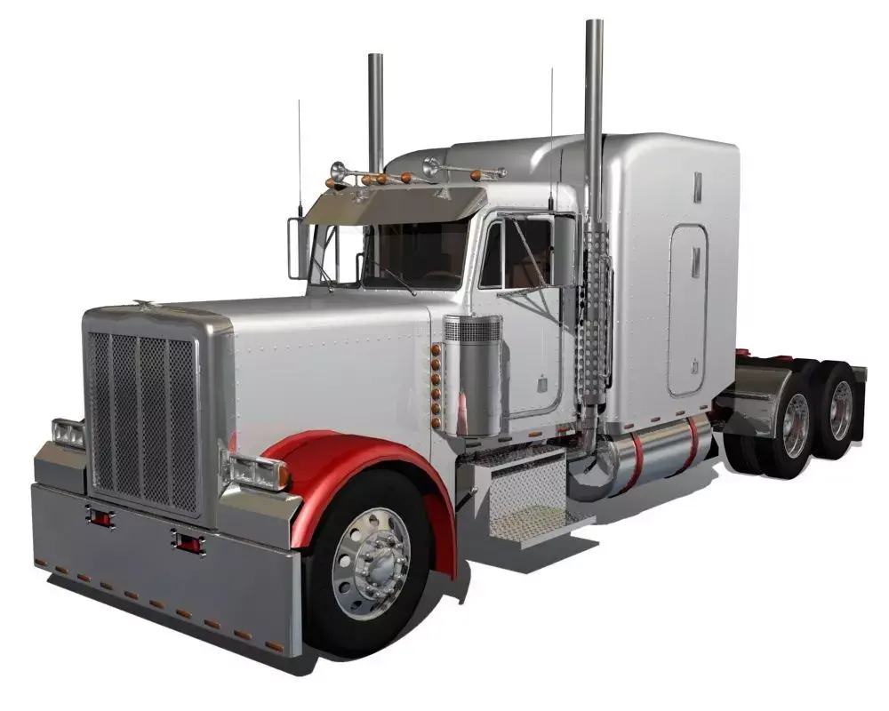 379 Conventional Semi Truck 3D model