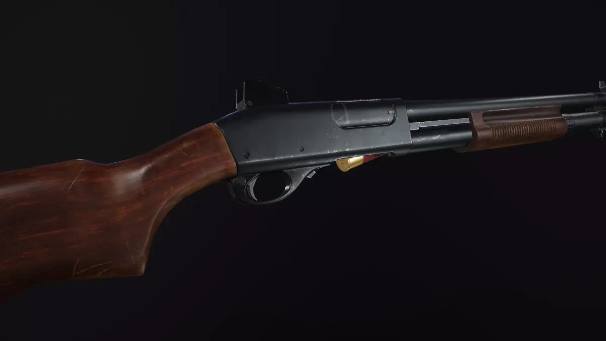 Remington 870 Low-poly 3D model buy