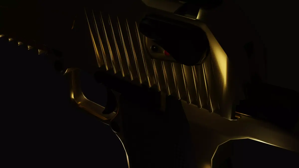 Desert Eagle Low-poly 3D model 5