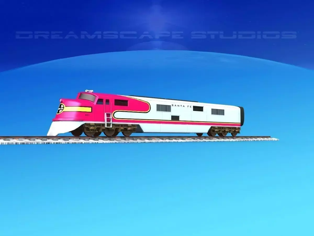 SuperChief Locomotive 3D model purchase