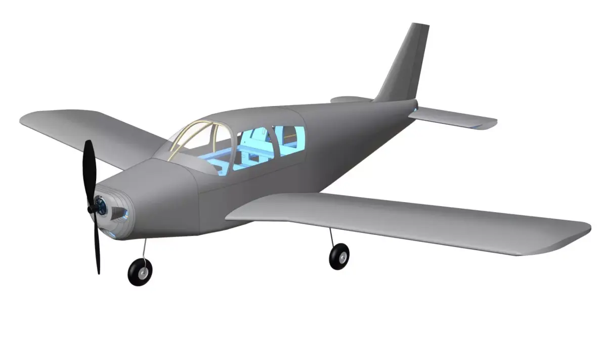 Piper PA-28 Cherokee RC plane 3D model 3D model