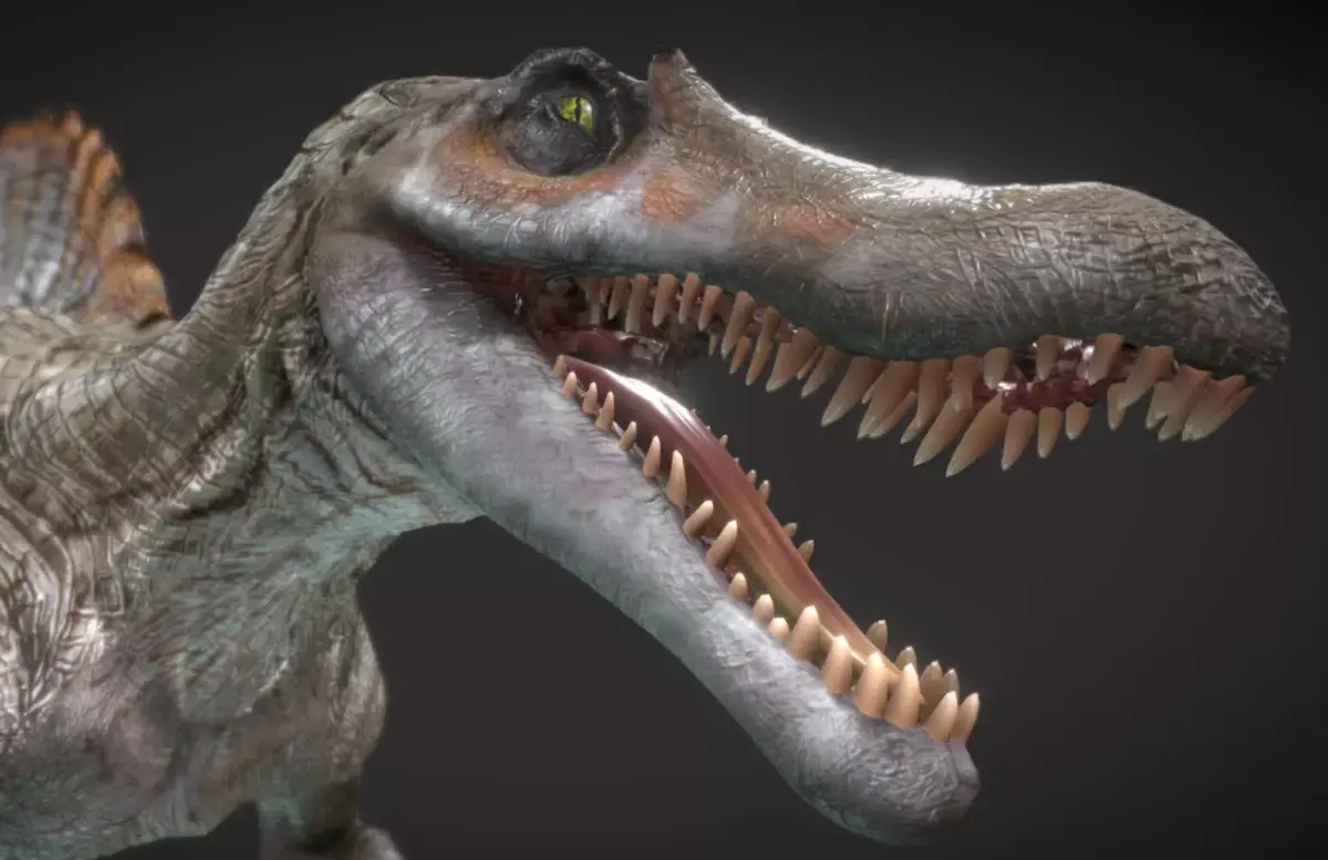 Spinosaurus Hybrid Low-poly 3D model