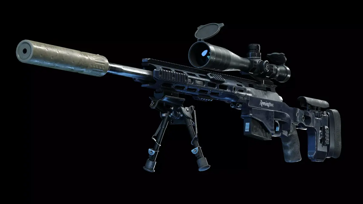 Remington M2010 rifle Low-poly 3D model