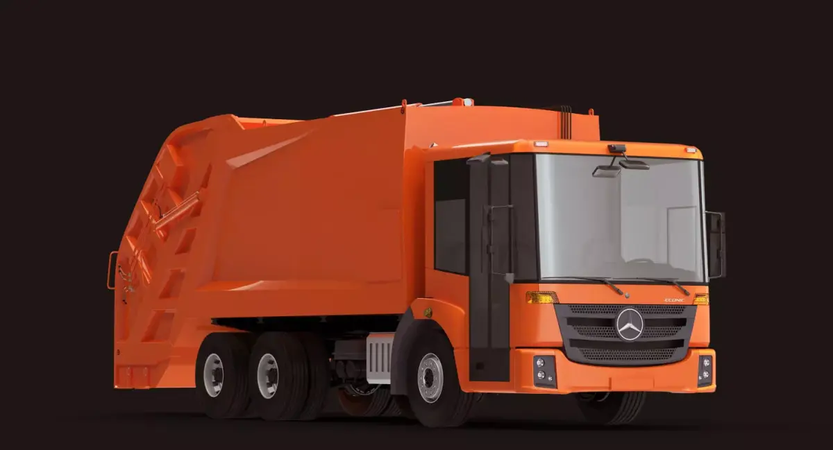 Econic Garbage Truck 3D model