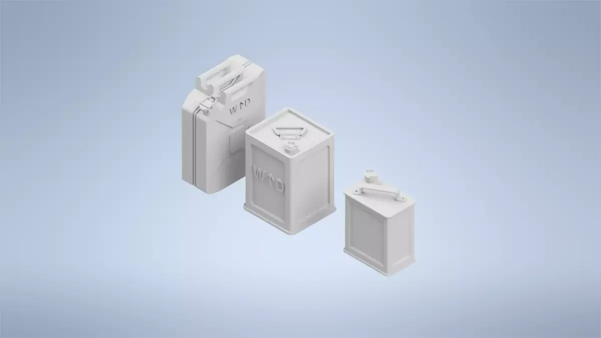 british canister set WW2 1 35 3D print model