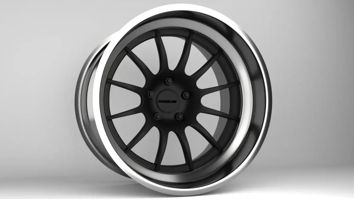 Forgeline TS3R Wheels Low-poly 3D model