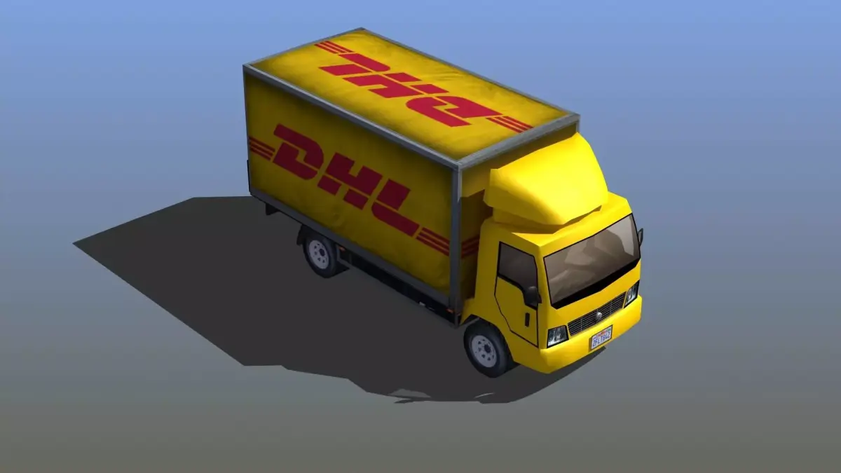 Delivery Truck Low-poly 3D model