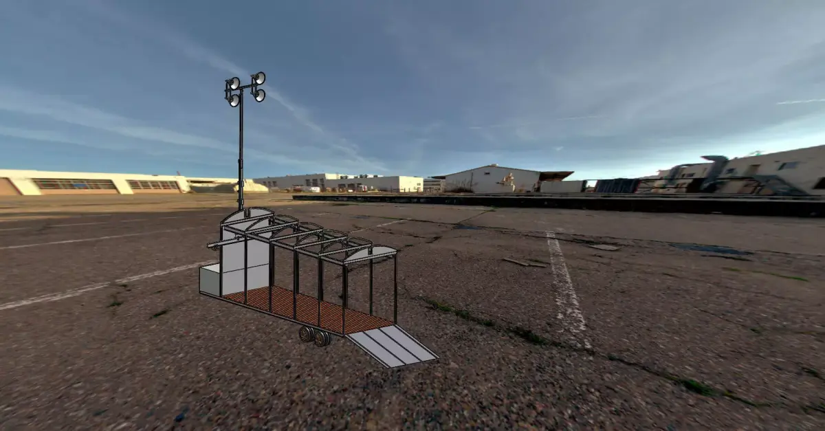 Machines trolley Free 3D model