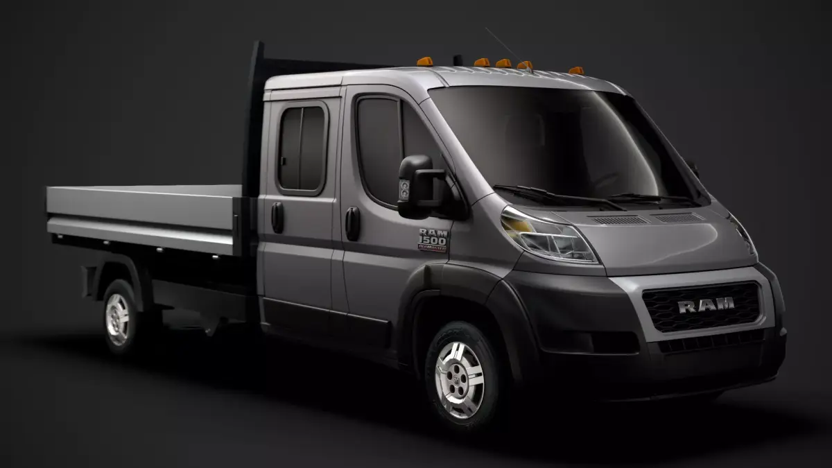 Ram Promaster Cargo Crew Cab Truck 2020 3D model