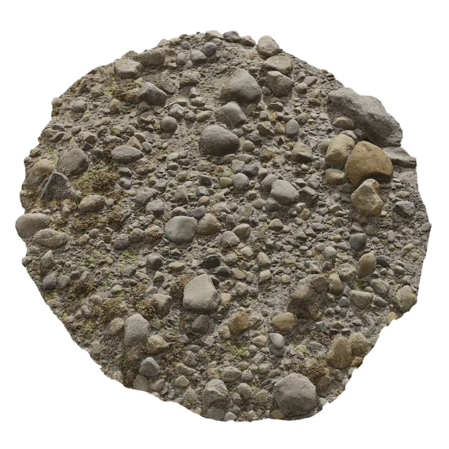  Pile of Small, Smooth Beach Rock Model  purchase