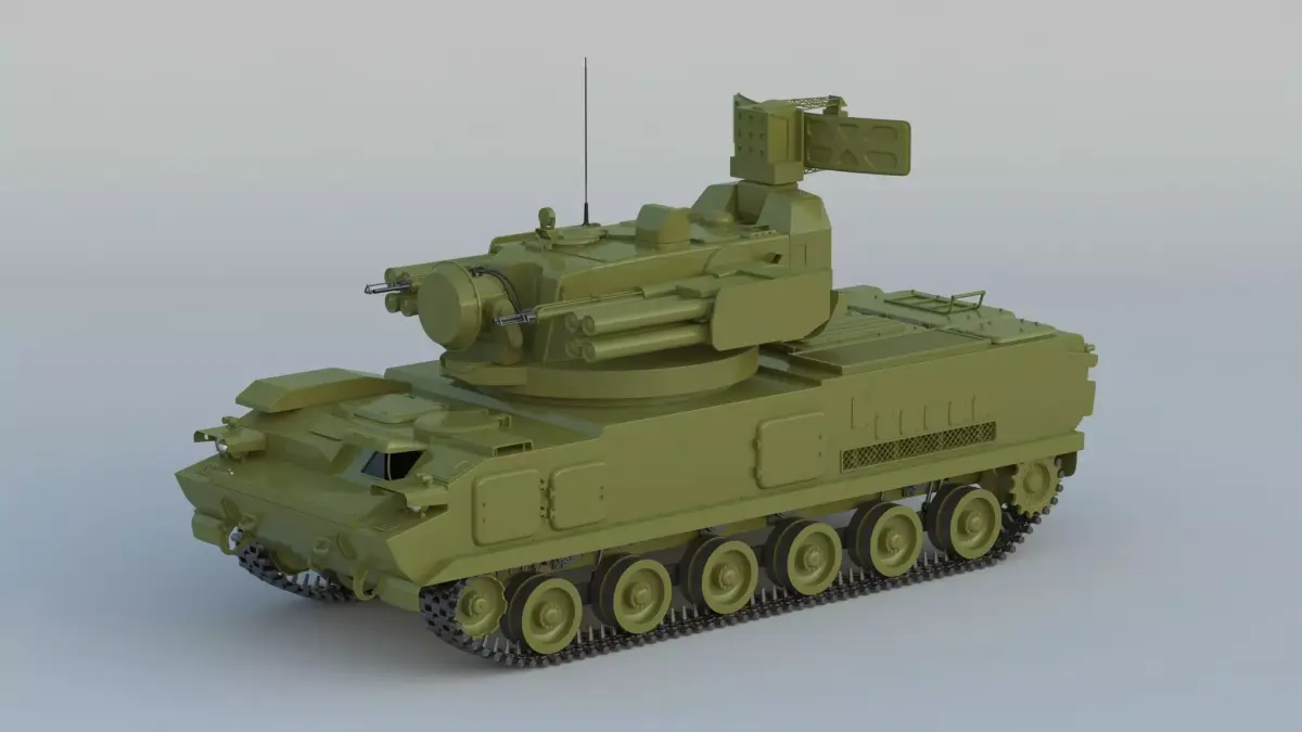 2K22 Tunguska SA-19 Grison 3D model purchase