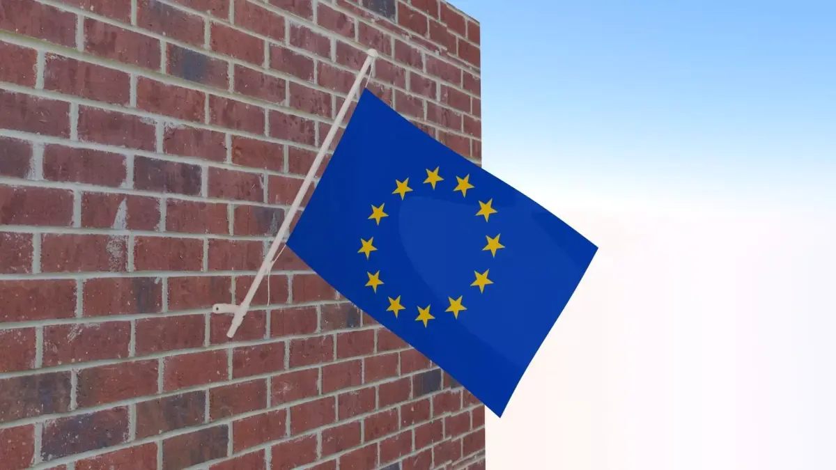 Flag of Europe 3D model