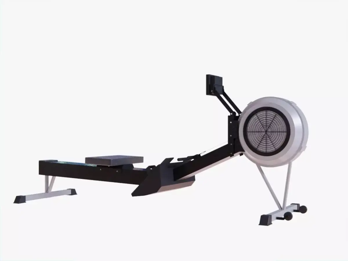 Rowing Machine - Indoor Rower - Gym Equipment Low-poly 3D model