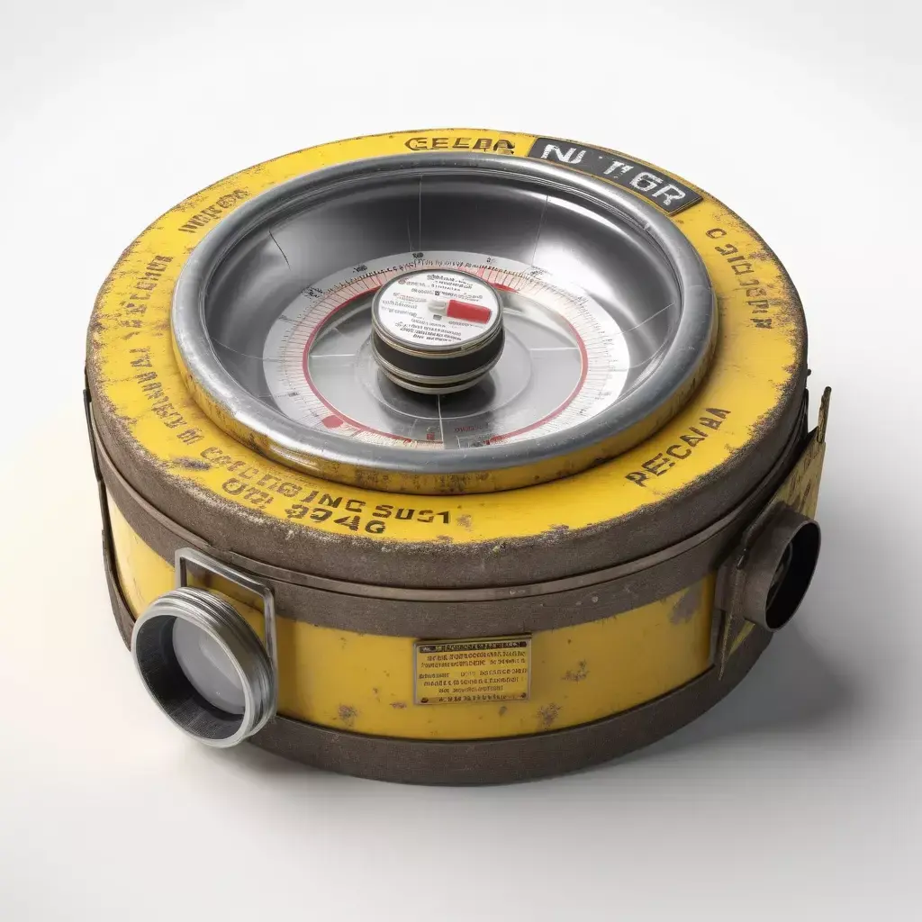 Distressed Industrial SciFi Gauge 3D model