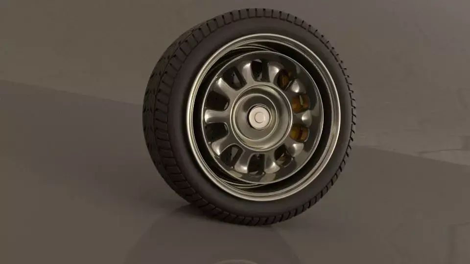 Vintage Wheel  3D model