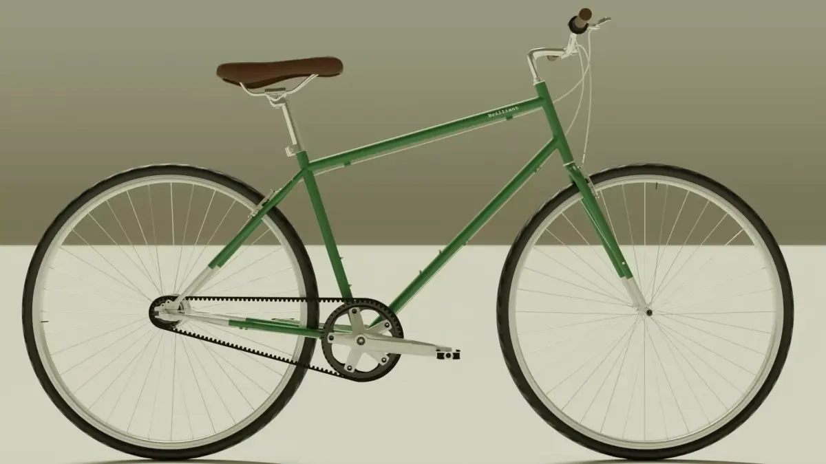 Brilliant Cooper Bicycle with Carbon Belt Drive  3D model